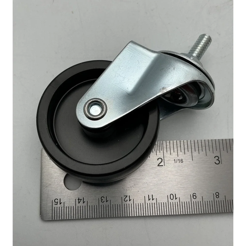 Threaded Stem Caster Wheels (4), 2 w/ Locking Brakes, ~1 7/8